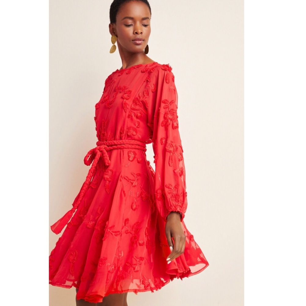 NWT Anthropologie Amal Textured Mini Dress